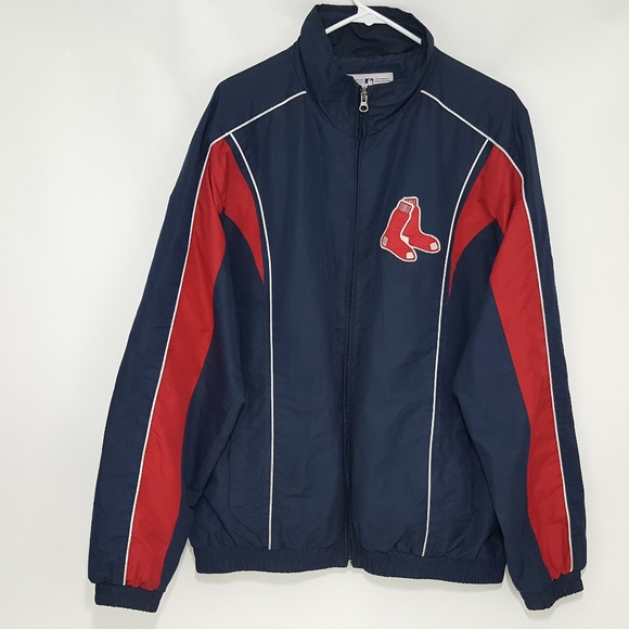 Boston Red Sox MLB On-Field Baseball Jacket Large - Picture 1 of 8